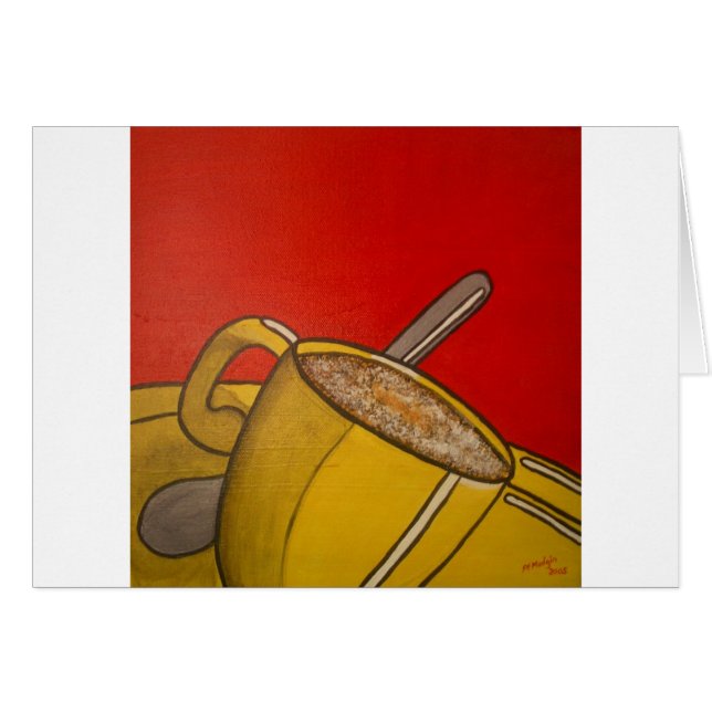 Cartão Café Frothy III (Frente Horizontal)