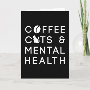 Cartão Café Gatos Saúde Mental Anxívia Café Bebê