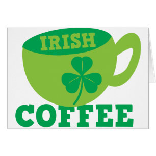 Cartão Café irlandês