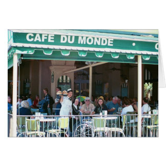 Cartão Café Nova Orleans e Beignets