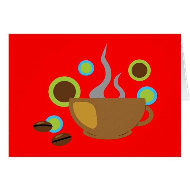 Cartão Café pop (Frente Horizontal)