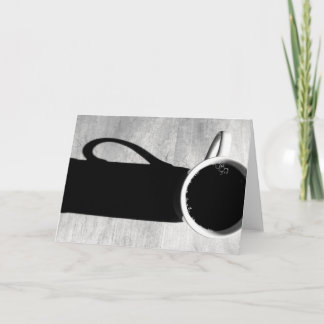 Cartão Café preto e branco