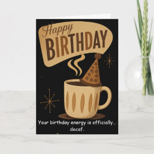 Cartão Café Retrô Aniversário Fazendo Boas Lembranças