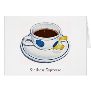 Cartão Café siciliano