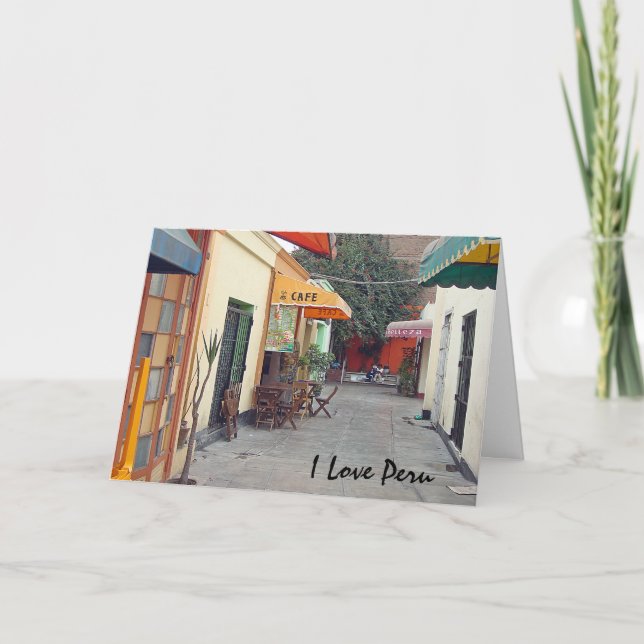 Cartão Cafe Street (Frente)