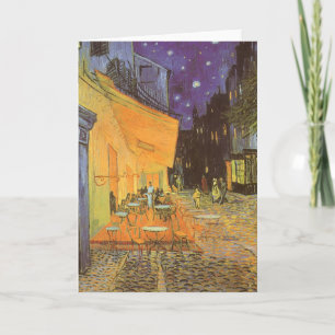 Cartão Café Terrace à noite por Vincent van Gogh