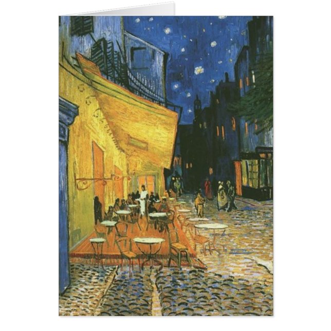 Cartão Cafe Terrace - Vincent van Gogh (Frente)