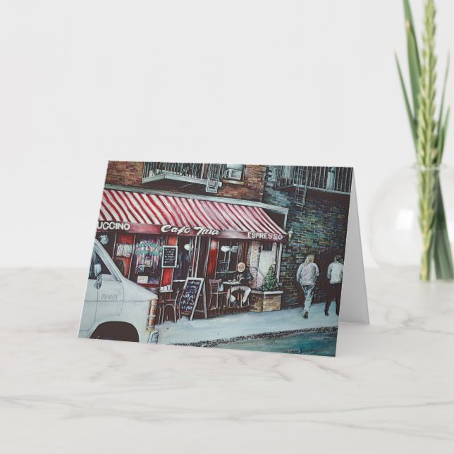 Cartão Cafe Tina’s Twilight Greeting Card (Frente)