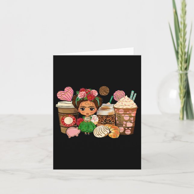 Cartão Cafecito Y Chisme Café Copas México Cinco De Mayo (Frente)