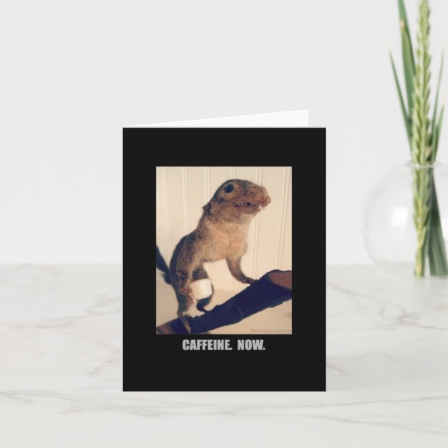 Cartão Cafeína. Agora. (Frente)