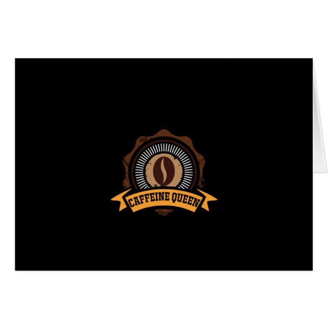 Cartão Cafeine Caffeine Queen (Frente Horizontal)