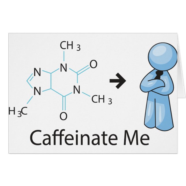 Cartão Caffeinate Me (Frente Horizontal)