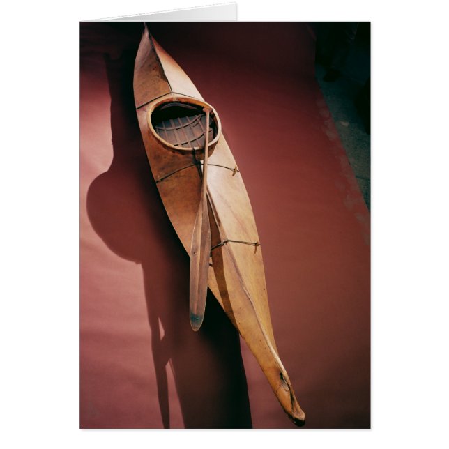 Cartão Caiaque de Tinglit (Frente)