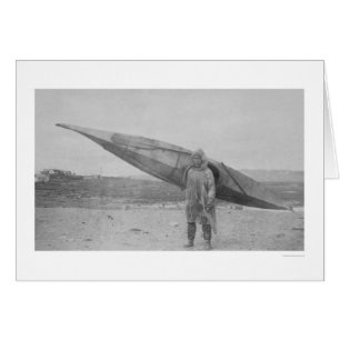 Cartão Caiaque Eskimo 1909 do carregando