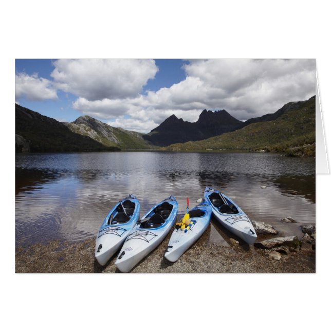 Cartão Caiaques, Cradle Mountain e Dove Lake, Cradle (Frente Horizontal)