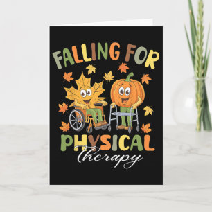 Cartão Caindo pela Fisioterapia Pt Cute Fall Thanksgi