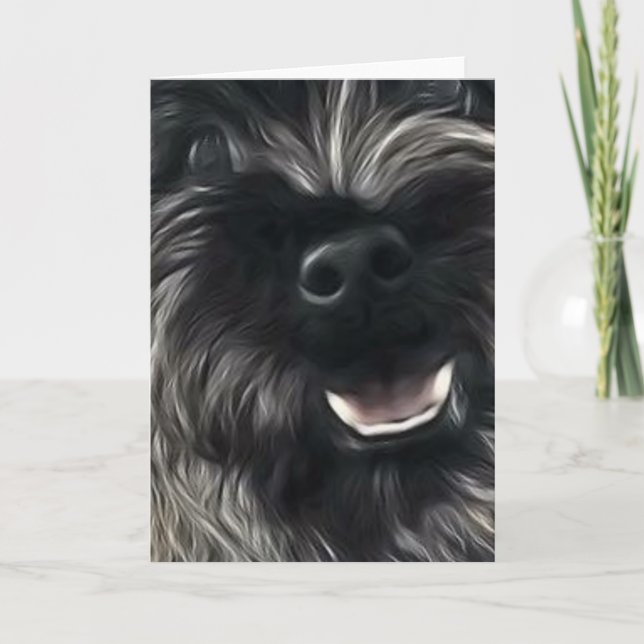 Cartão Cairn Terrier Brindle Greeting Card (Frente)