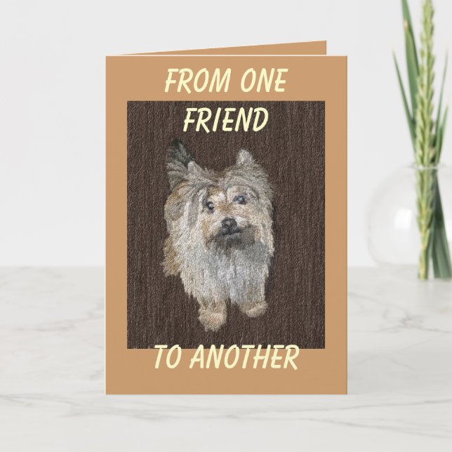 Cartão Cairn Terrier Greeting Card (Frente)