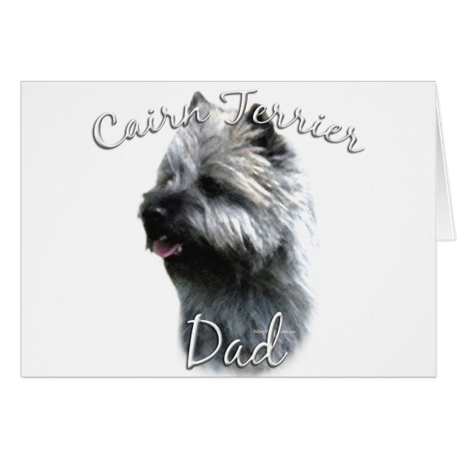 Cartão Cairn Terrier Pai 2 (Frente Horizontal)