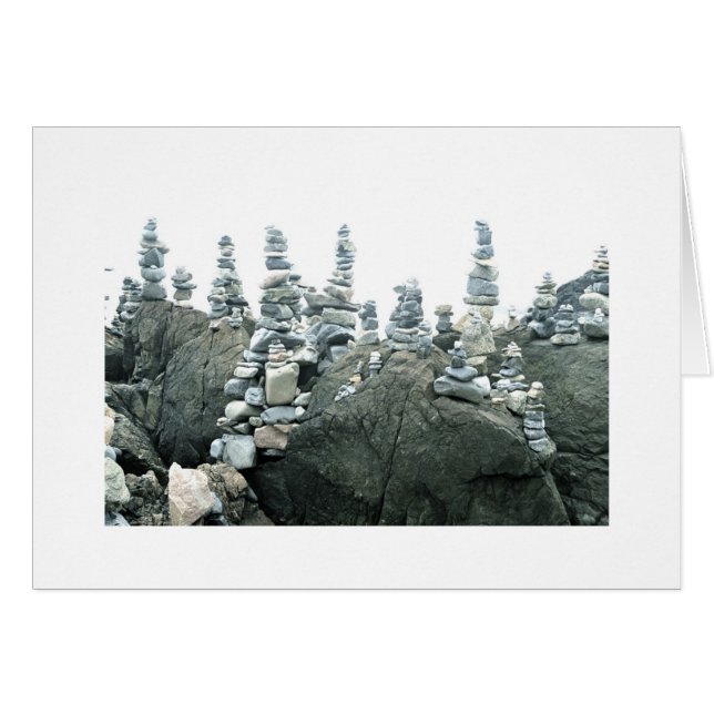 Cartão Cairns (pequenas esculturas de pedra) (Frente horizontal)