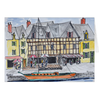 Cartão Cais Franklin, Saint-Goustan | Auray, Bretanha