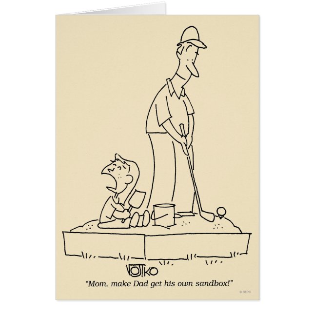 Cartão Caixa de areia (Frente)