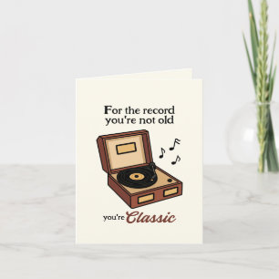 Cartão Caixa de música não é antiga, é clássica