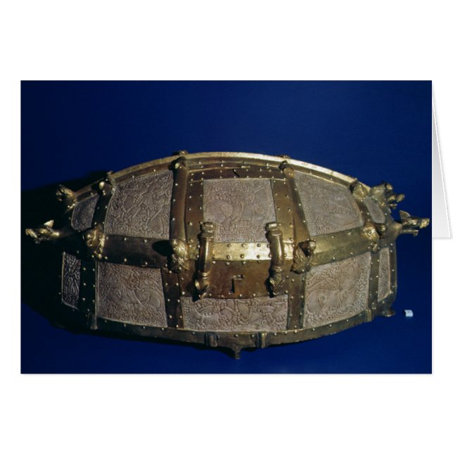 Cartão Caixão de vidro para ouro (Frente Horizontal)