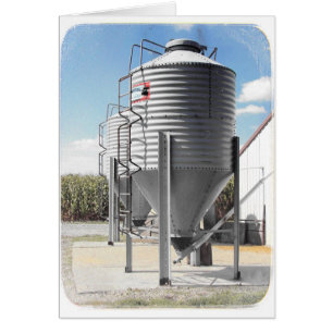 Cartão Caixas da alimentação com beira branca