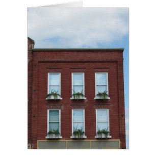 Cartão Caixas da janela