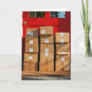 Cartão Caixas De Cartolina Para Obter Humor De Aniversári