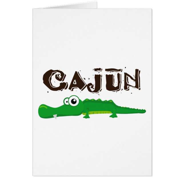 Cartão Cajun_gator (Frente)