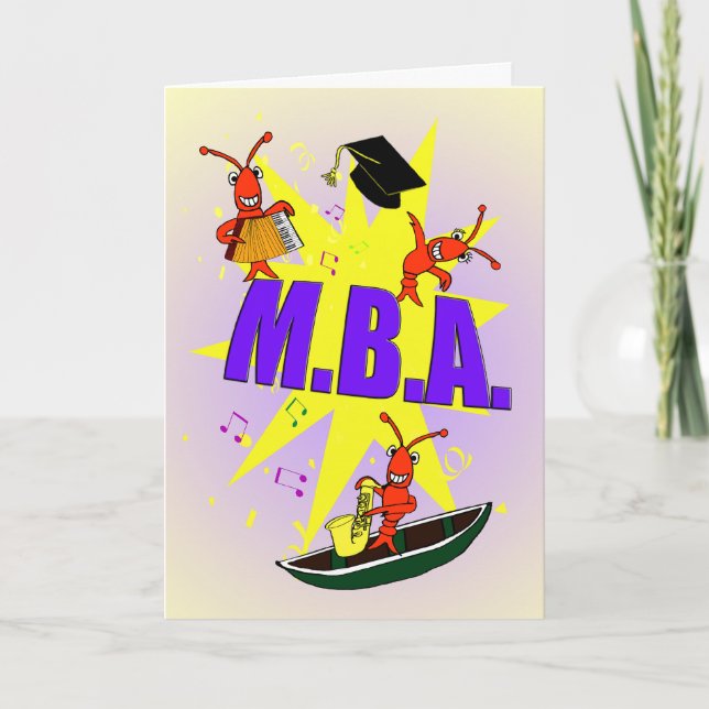 Cartão Cajun Themed M.B.A Congratulations Card (Frente)