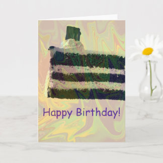 Cartão Cake Birthday Card