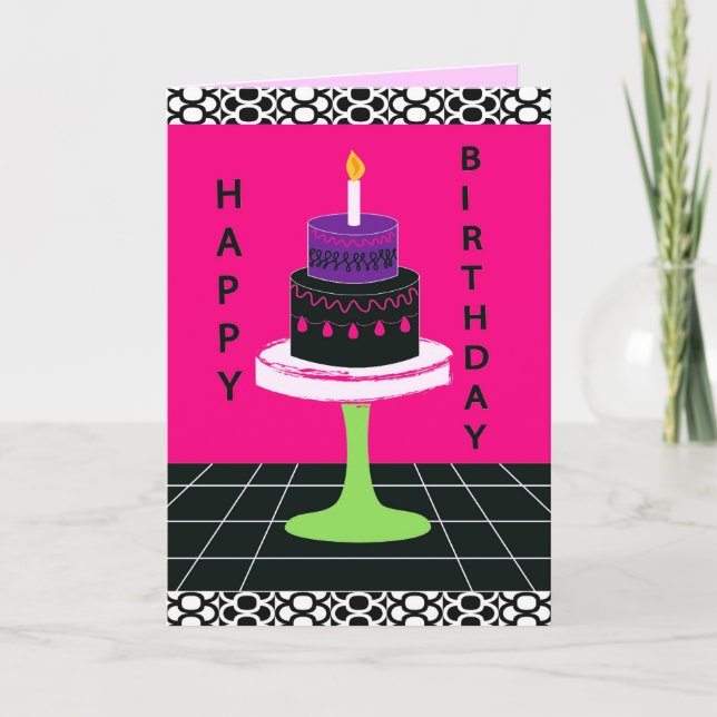 Cartão Cakey Birthday Card Series 2 (Frente)