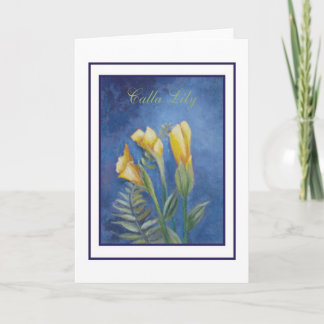 Cartão cala lily