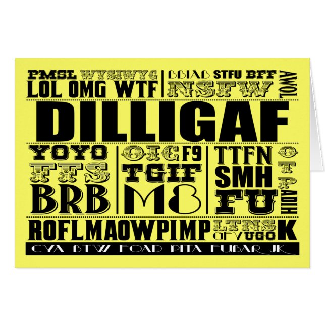 Cartão Calão do envio de mensagem de texto (Frente Horizontal)