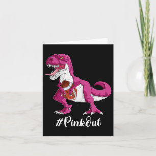 Cartão Calçado de Dinossauro Rosa Boys Cancer Mama Awaren