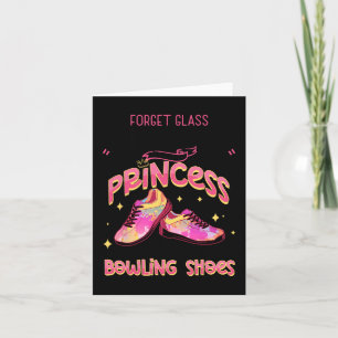 Cartão Calçados de Boliche da Princesa Engraçada