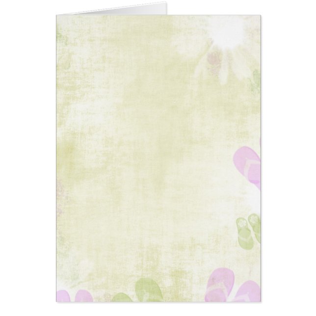 Cartão Calçados de Verão (Frente)