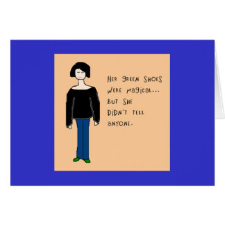 Cartão Calçados verdes