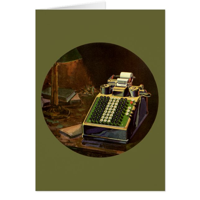 Cartão Calculadora Contabilística do Comptomômetro da Vin (Frente)