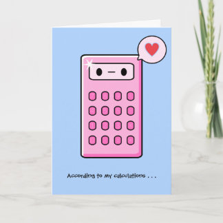 Cartão Calculator Love