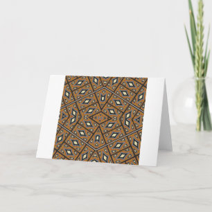 Cartão Caleidoscópio africano dos tijolos