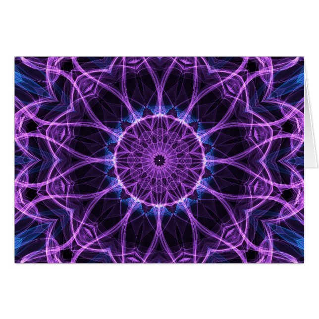 Cartão Caleidoscópio Amethyst do desejo (Frente Horizontal)