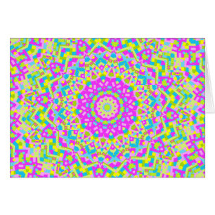 Cartão Caleidoscópio Colorido 08