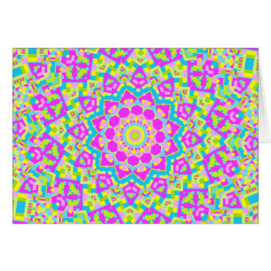Cartão Caleidoscópio Colorido 09