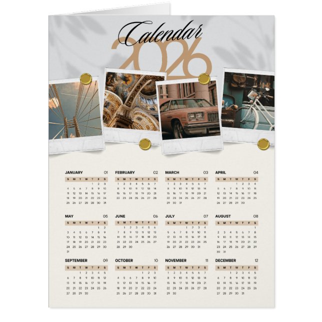 Cartão Calendário 2026 (Frente)