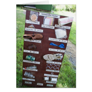 Cartão Calendário da decomposição