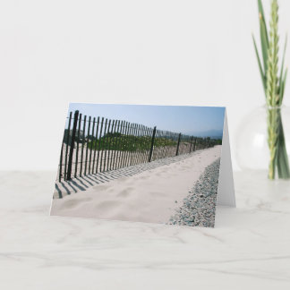 Cartão California Beach Fence Note Card